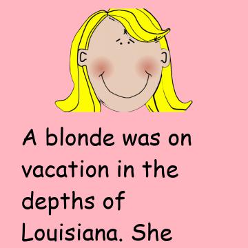 A Blonde Wants A Pair Of Alligator Shoes