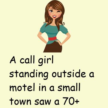 A Call Girl Standing Outside A Motel