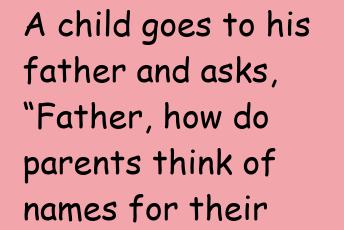 A Child Goes To His Father