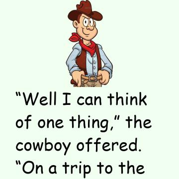 A Cowboy Appeared Before  St. Peter At The Pearly  Gates