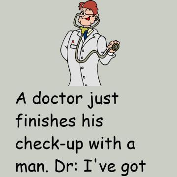 A Doctor Just Finishes Man Check-up
