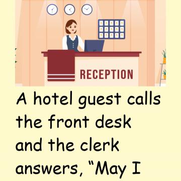 A Hotel Guest Calls The Front Desk