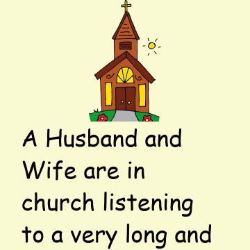 A Husband And Wife Are In Church