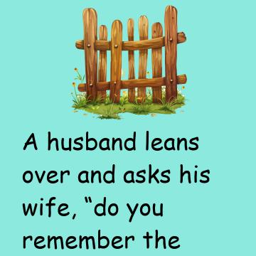 A Husband Leans Over And Asks His Wife