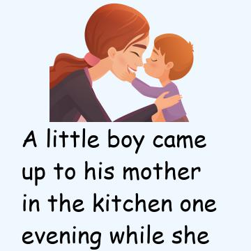 A Little Boy And Mother's Love