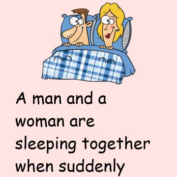 A Man And A Woman Are Sleeping Together