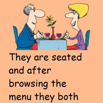 A Man And His Wife Go On A Date To A New Restaurant