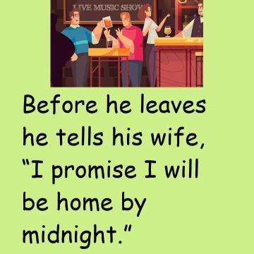 A Man Goes Out With His Friends For The Night