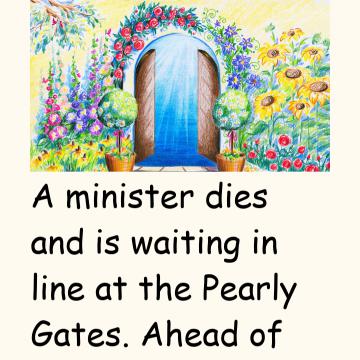 A Minister Dies And Is Waiting