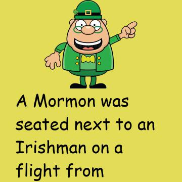A Mormon And An Irishman Were On A Plane
