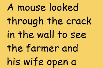 A Mouse Looked Through The Crack