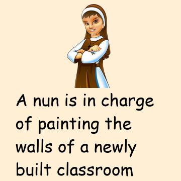 A Nun Is In Charge Of Painting
