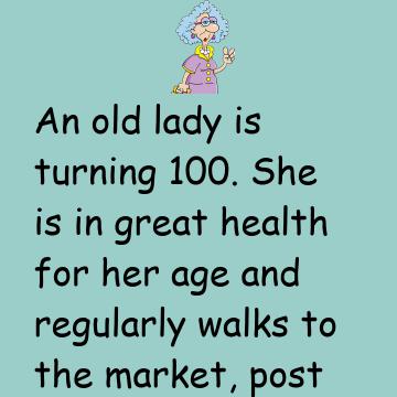 A Old Lady Is Turning 100