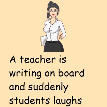 A Teacher Is Writing On Board