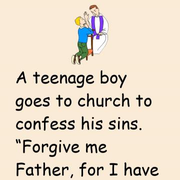 A Teenage Boy Goes To Church