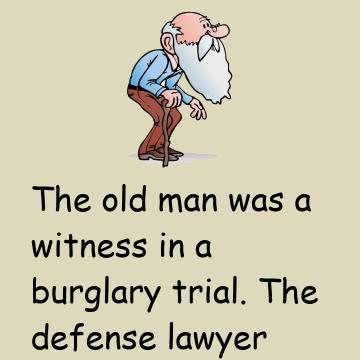 A Witness In A Burglary Trial