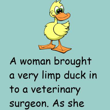 A Woman Brought A Very Limp Duck