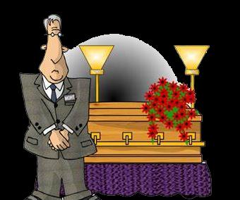 A Woman Is At The Funeral Of Her Husband