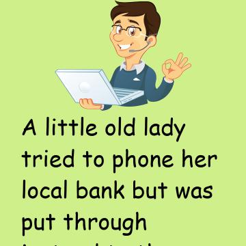 An Elderly Woman Tried To Phone Her Local Bank