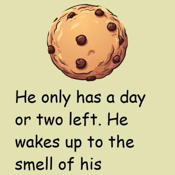 An Old Man Is Laying In Bed