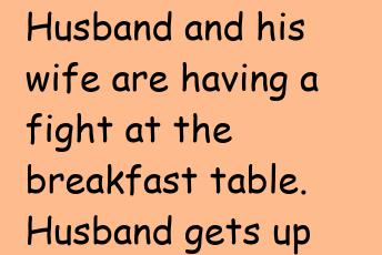 Husband  And His Wife Are Having A Fight