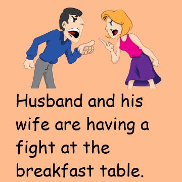Husband  And His Wife Are Having A Fight