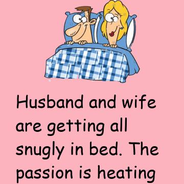 Husband And Wife Are Getting All Snugly In Bed