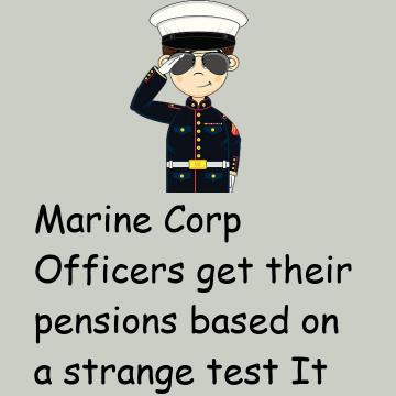 Marine Corp Officers Strange Test