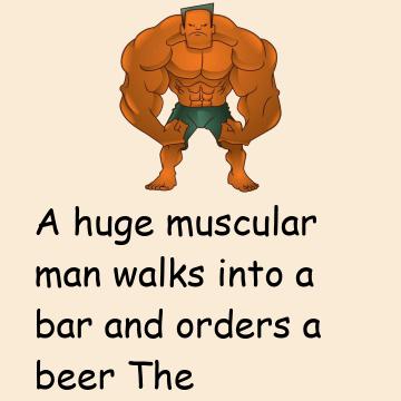 Muscular Man With A Little Head