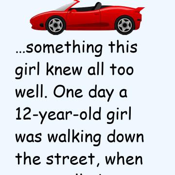 Old Man Follows Girl With His Car And Offers Her Candy