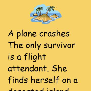 She Finds Herself On A Deserted Island