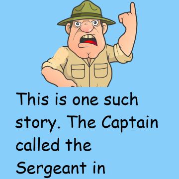 Tactless Sergeant Has To Deliver The Shocking News