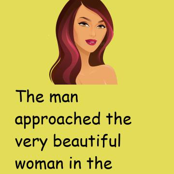 The Man Approached The Beautiful Woman