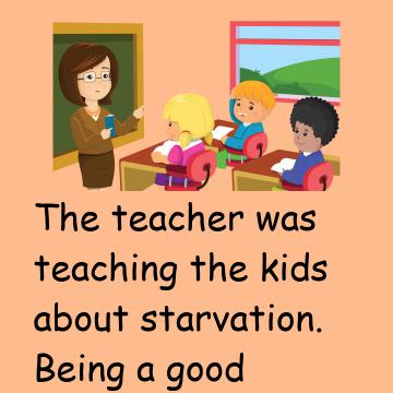 The Teacher Was Teaching The Kids