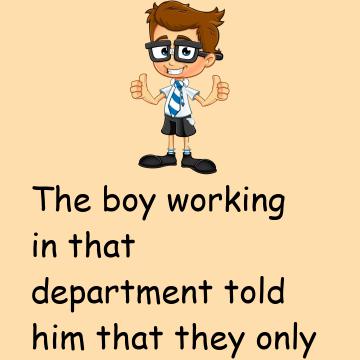 This Boy Has To Think On His Feet