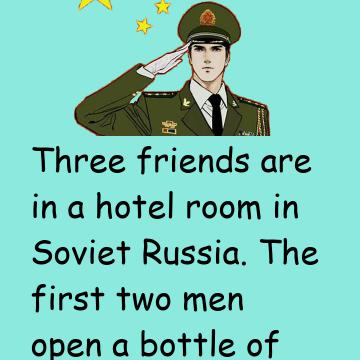 Three Friends Are In A Hotel Room