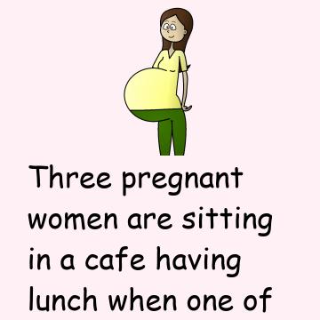 Three Pregnant Women Are Sitting