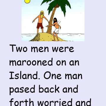 Two Mens Marooned On The Island