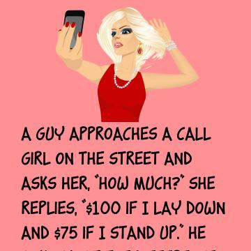 A Guy Approaches A Call Girl