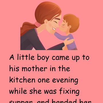 A Little Boy And Mother's Love