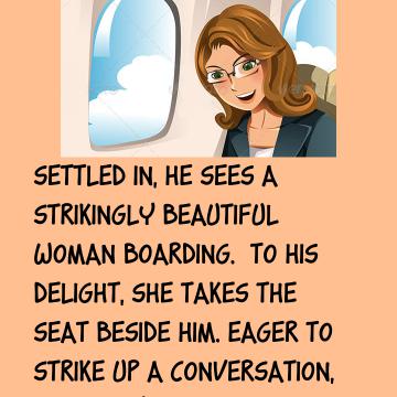 A Man Meets A Woman On A Plane