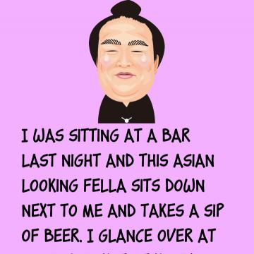 A Man Sitting At A Bar