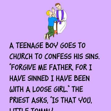 A Teenage Boy Goes To Church