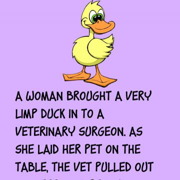 A Woman Brought A Very Limp Duck