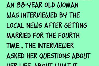 An 88-Year Old Woman Was Interviewed