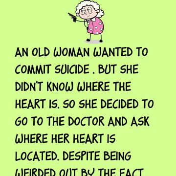 An Old Woman Wanted To Commit Suicide