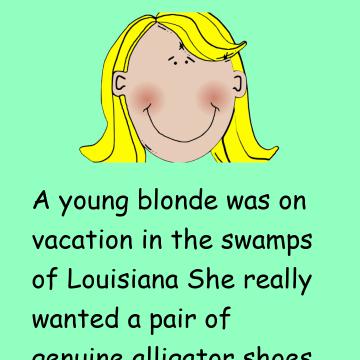 Blonde And Alligator Shoes