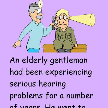 Elderly Gentleman: A Hearing Problem