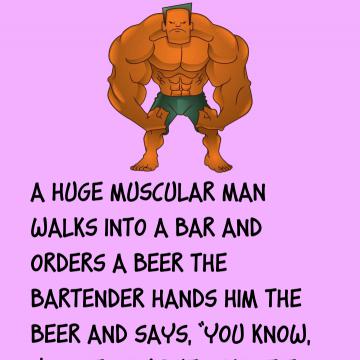Muscular Man With A Little Head