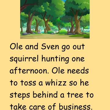 Ole And Sven In Forest
